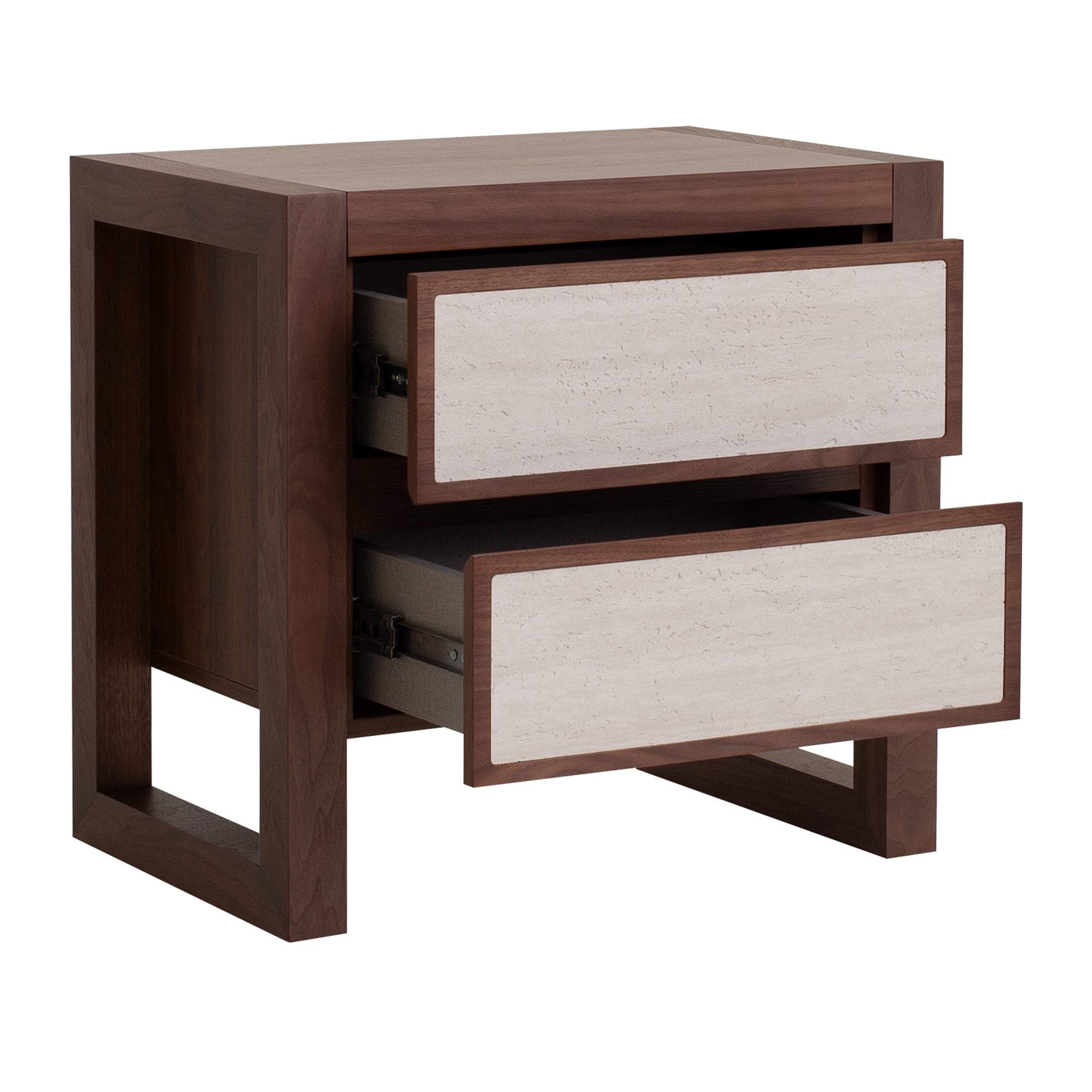 CST10020-IG 60cm Bedside Table - Walnut