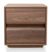 50cm Bedside Table - Walnut - image 2