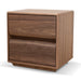50cm Bedside Table - Walnut