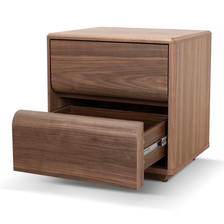 50cm Bedside Table - Walnut