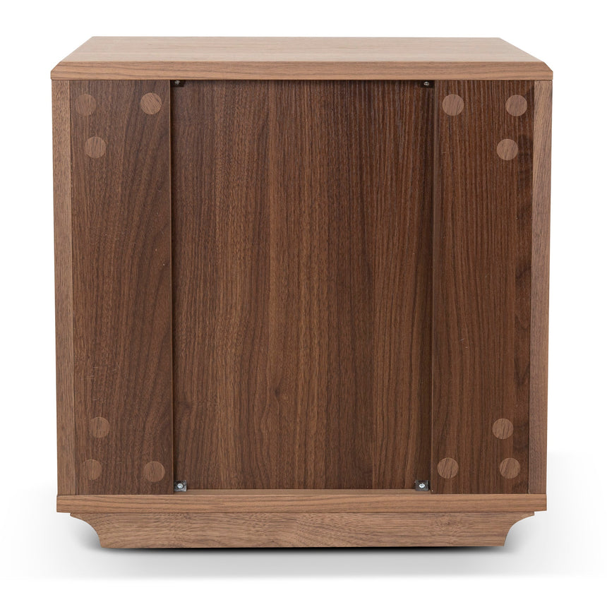 50cm Bedside Table - Walnut