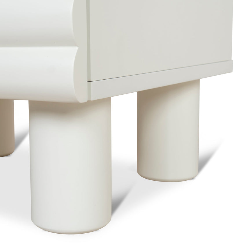 48cm Bedside Table - White