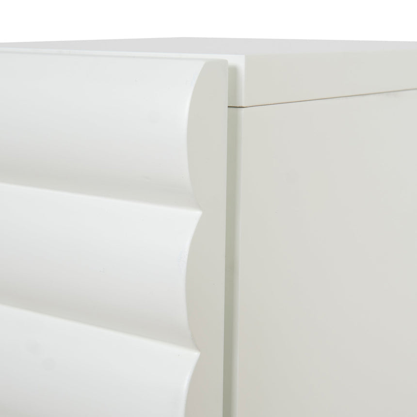 48cm Bedside Table - White