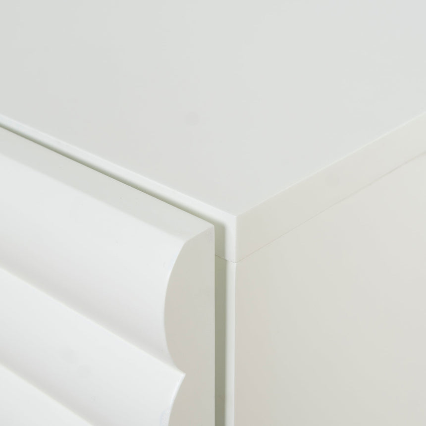 48cm Bedside Table - White