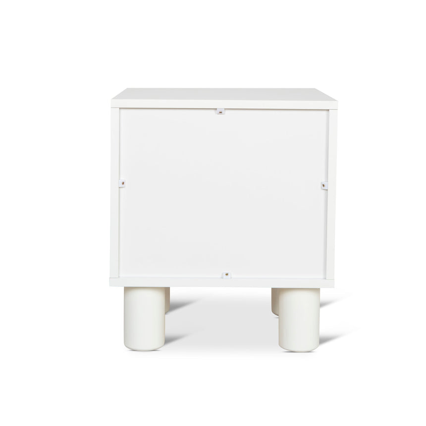 48cm Bedside Table - White