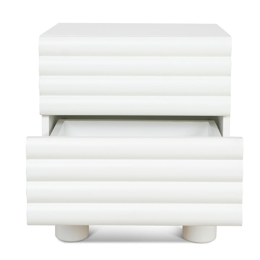 48cm Bedside Table - White