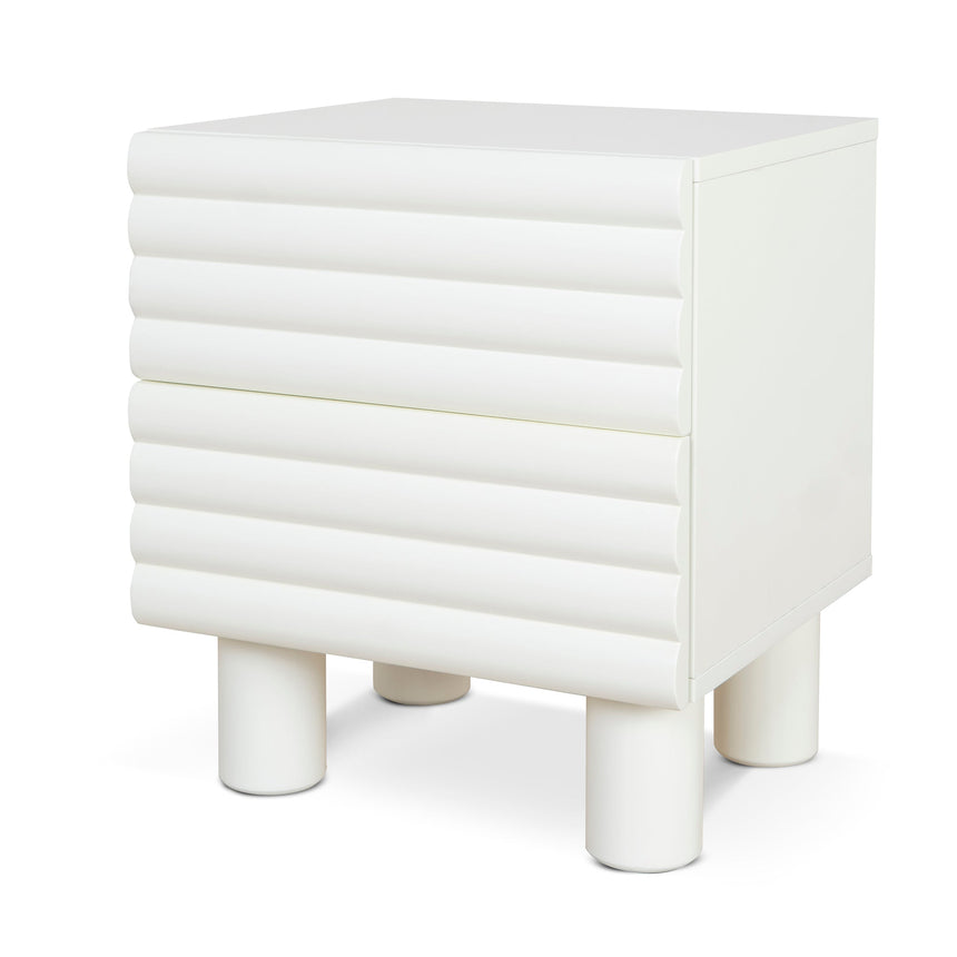 48cm Bedside Table - White
