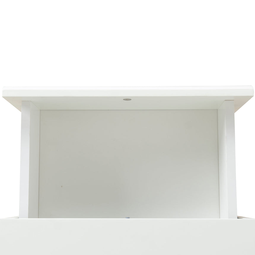 48cm Bedside Table - White