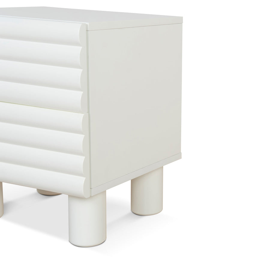 48cm Bedside Table - White