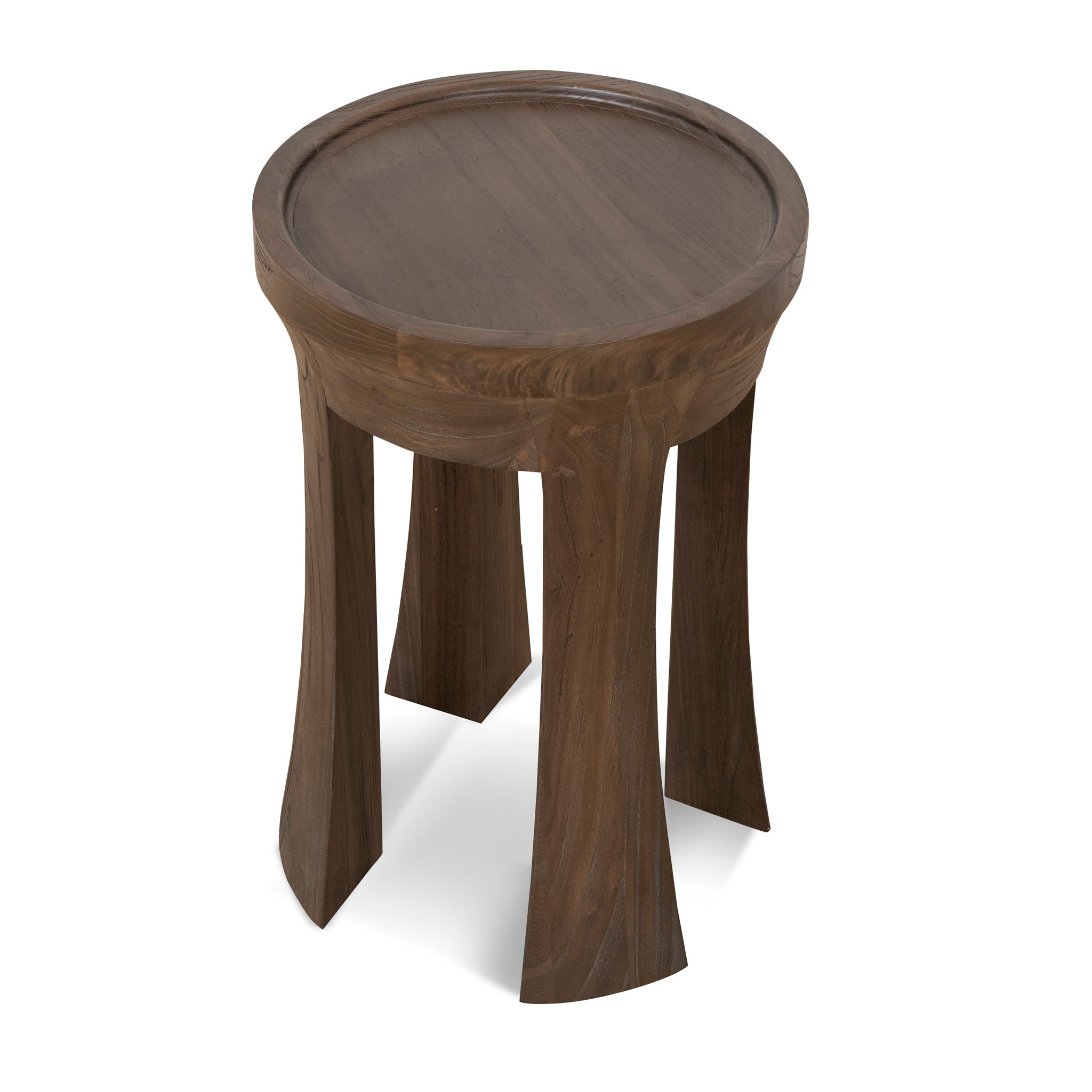 CST10117-NI 34.5cm Round Side Table - Walnut