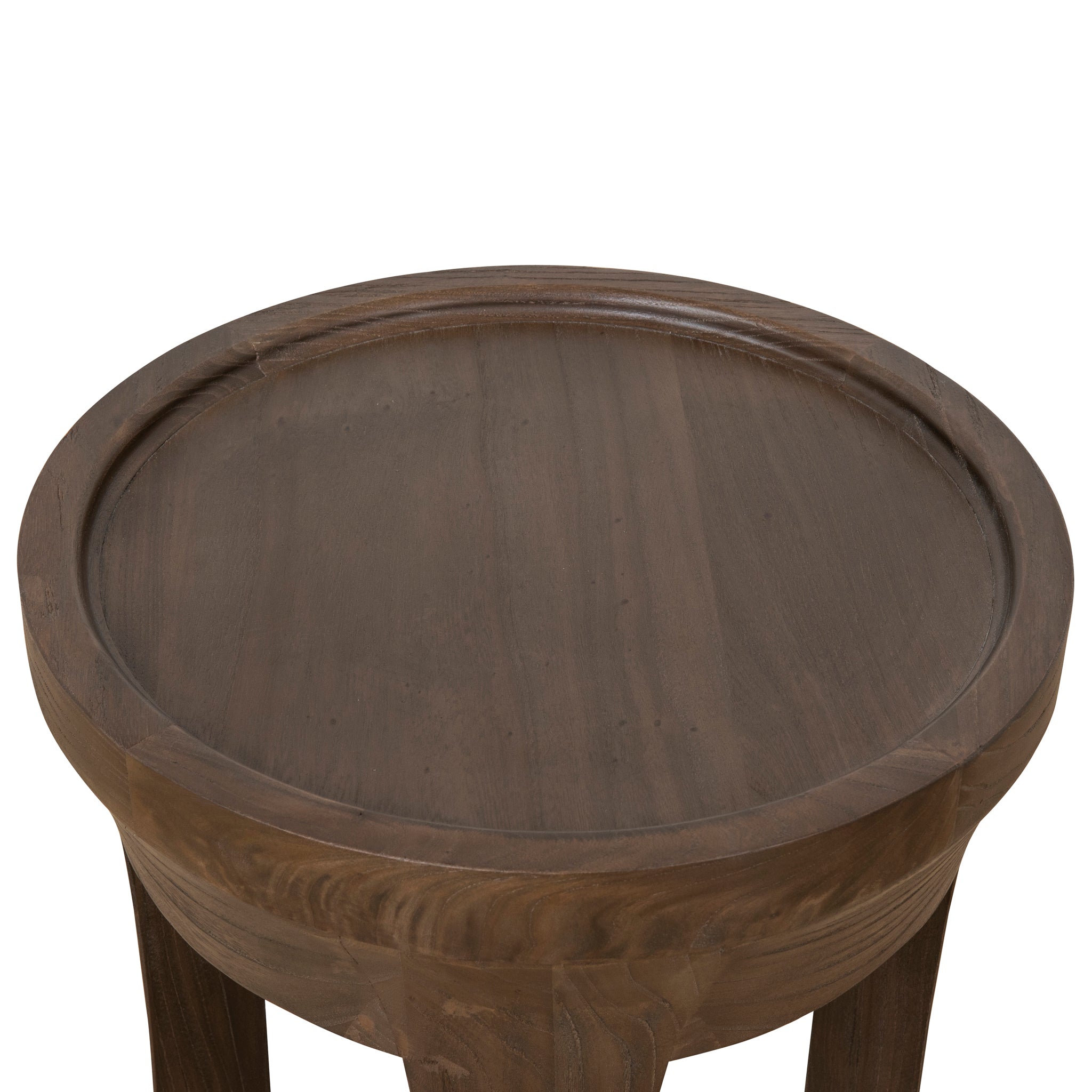 CST10117-NI 34.5cm Round Side Table - Walnut