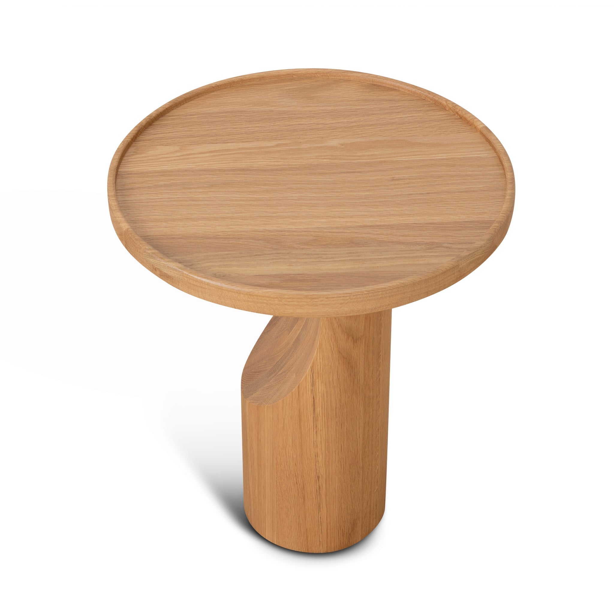 45cm Round Side Table - Natural Oak - image 3