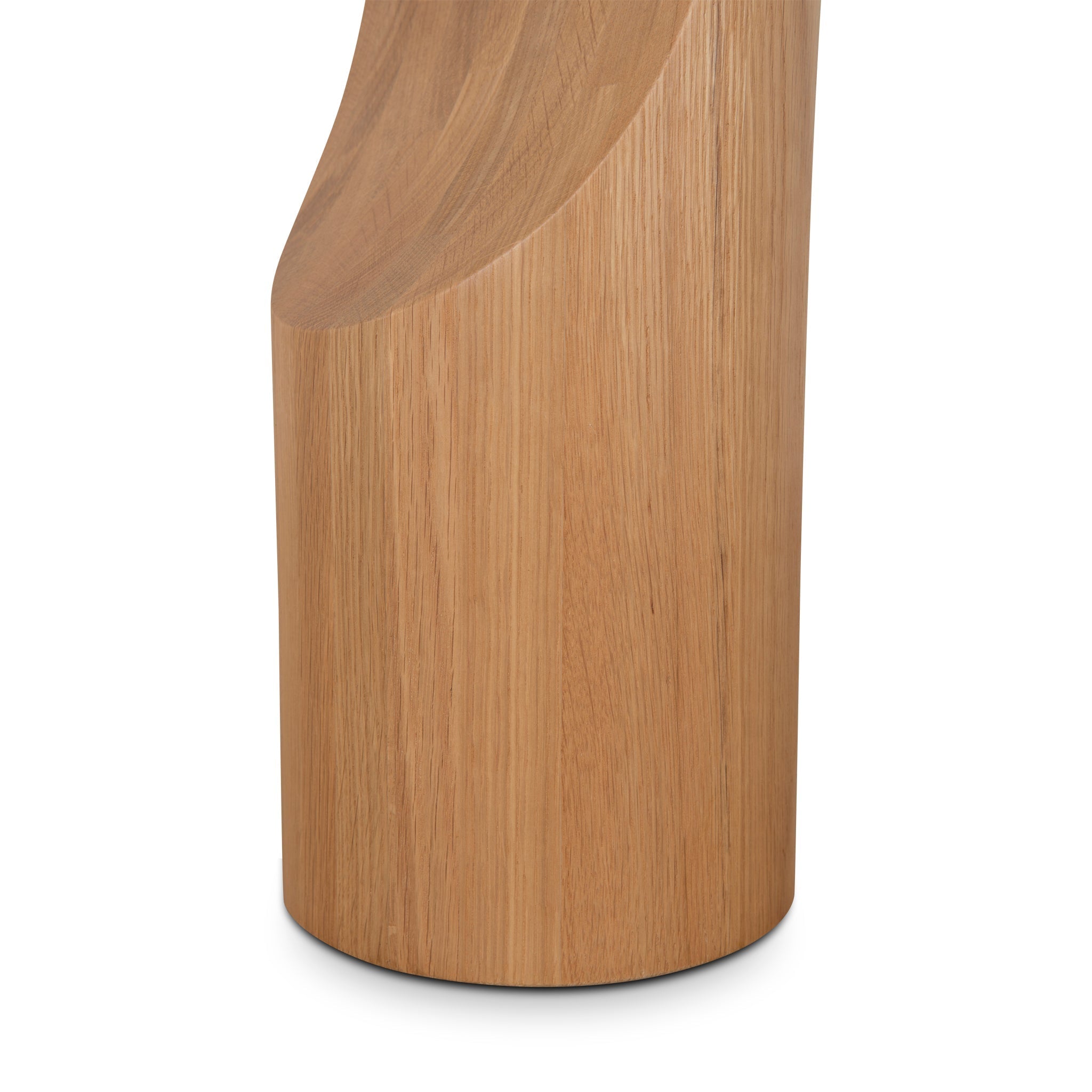 45cm Round Side Table - Natural Oak - image 9
