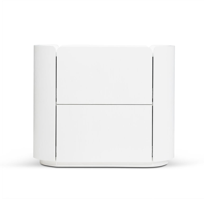 60cm Bedside Table - White Oak