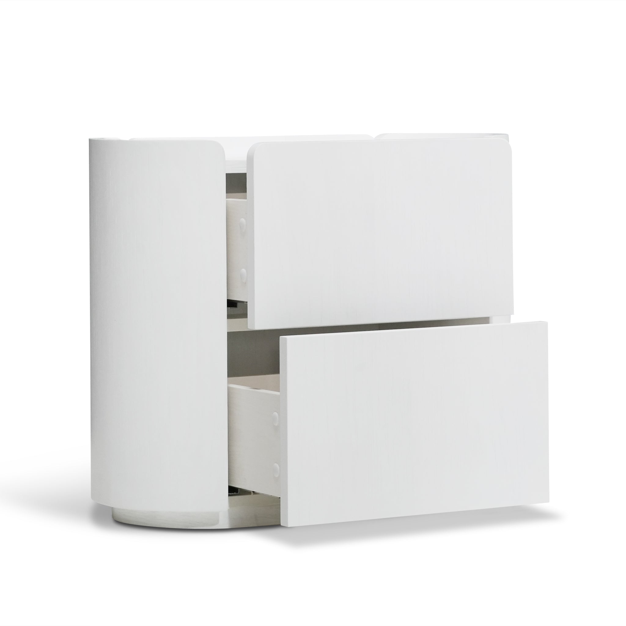 60cm Bedside Table - White Oak - image 5