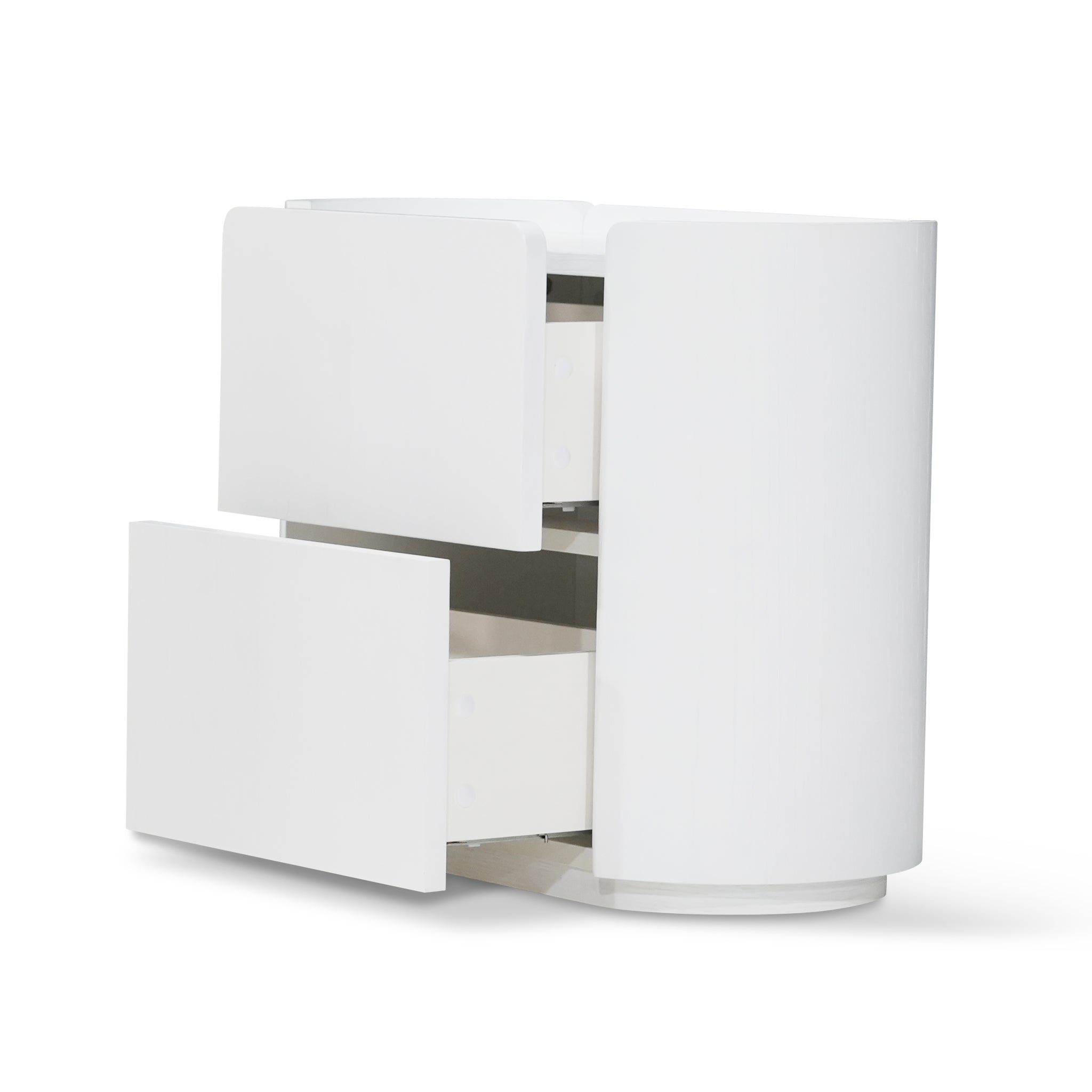 60cm Bedside Table - White Oak - image 4