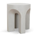 49.5cm Round Side Table - Light Grey