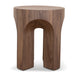 49.5cm Round Side Table - Walnut - image 2