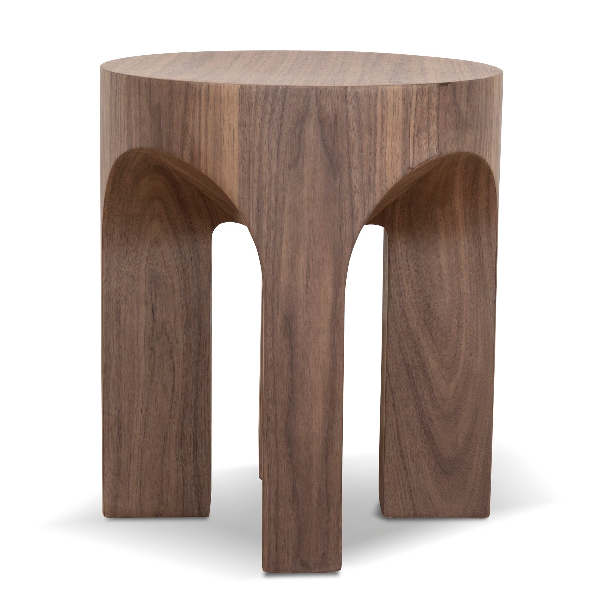 49.5cm Round Side Table - Walnut - image 4