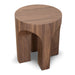 49.5cm Round Side Table - Walnut - image 3