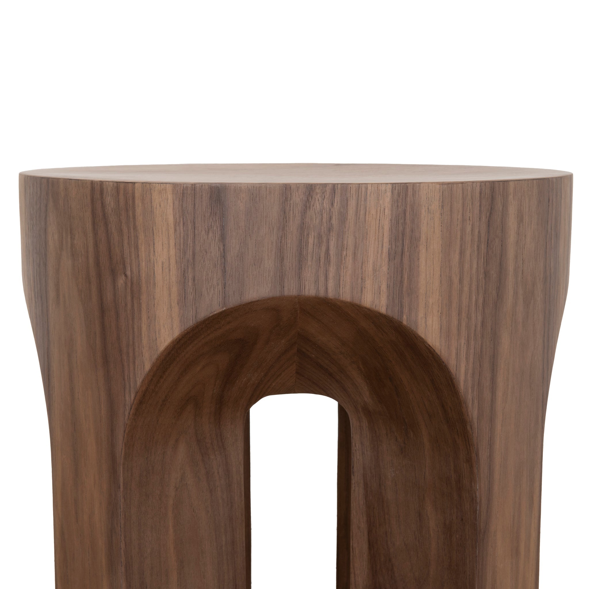 49.5cm Round Side Table - Walnut - image 6