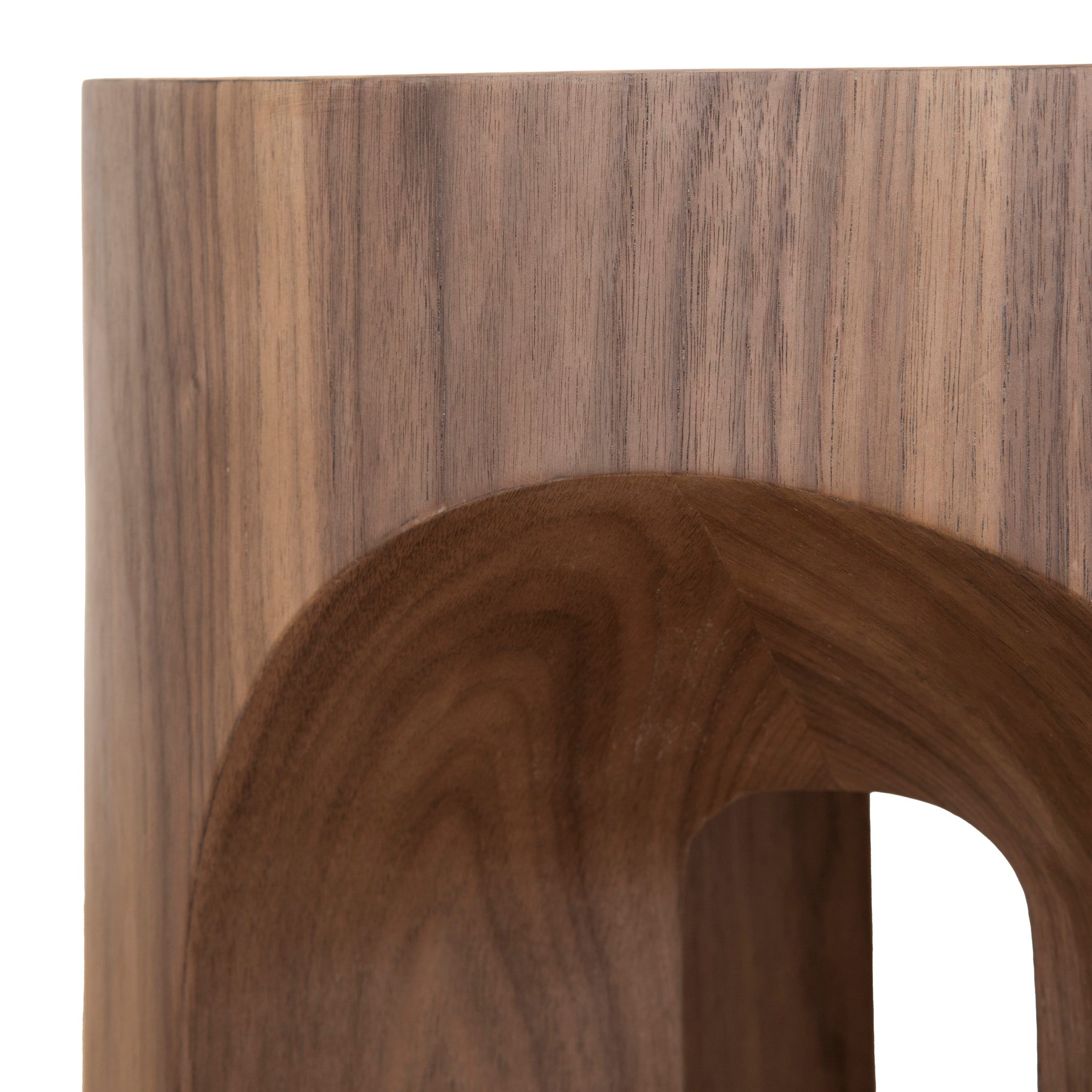 49.5cm Round Side Table - Walnut - image 8