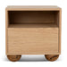 Showcasing Cicenilo 50cm Bedside Table - Natural ST10215-KD Bedside Table by Calibre Furniturs