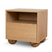 Showcasing Cicenilo 50cm Bedside Table - Natural ST10215-KD Bedside Table by Calibre Furniturs