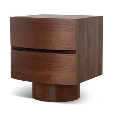 Showcasing Dagano Bedside Table - Walnut ST10245-IG Bedside Table by Calibre Furniturs
