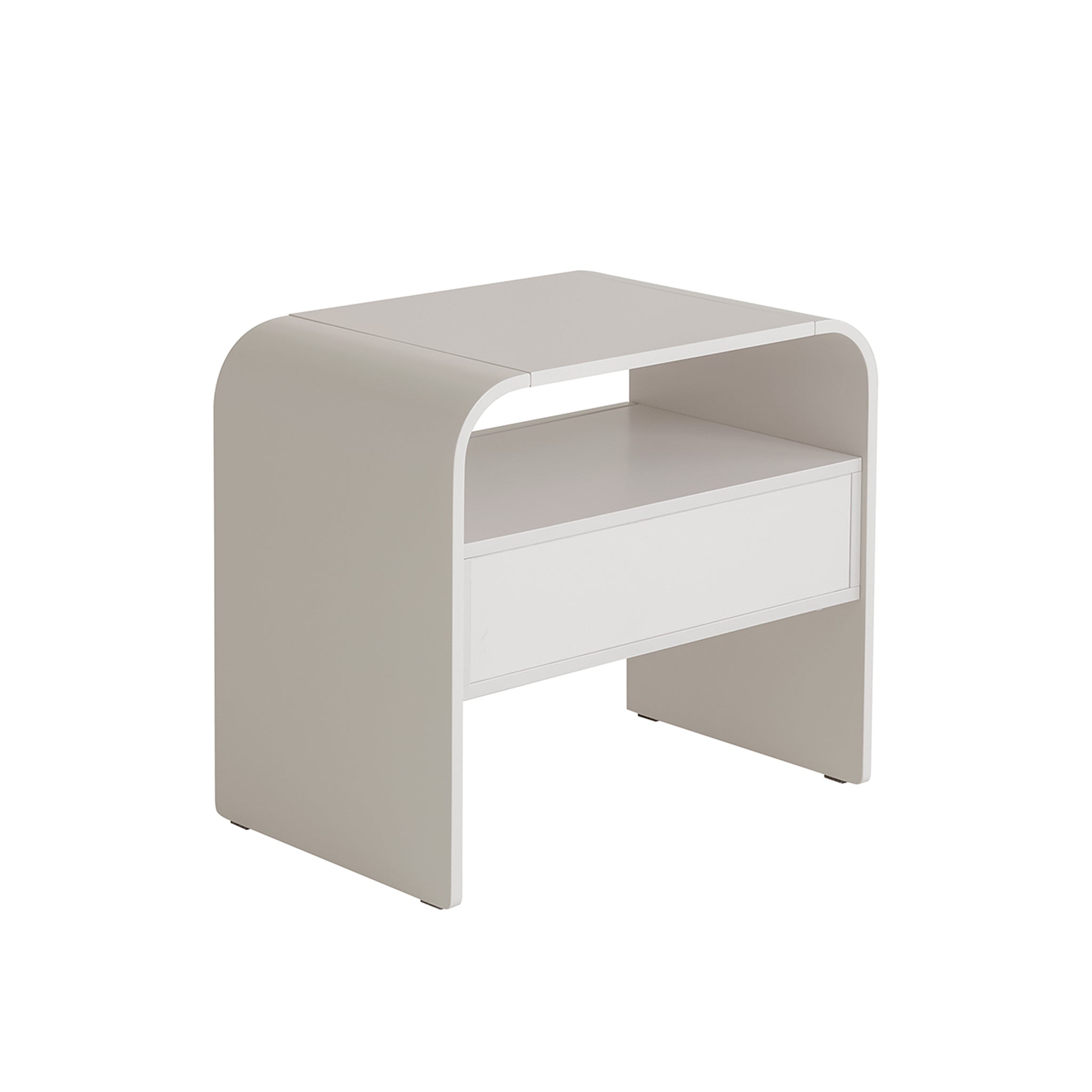CST10255-IG 60.2cm Bedside Table - Warm Grey