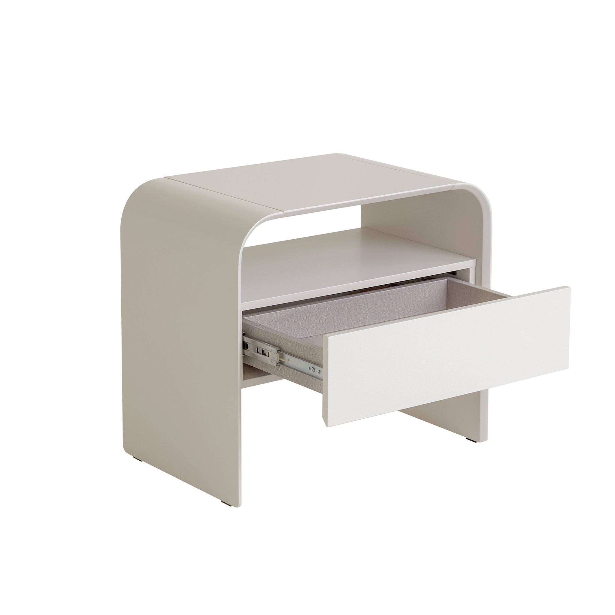 CST10255-IG 60.2cm Bedside Table - Warm Grey
