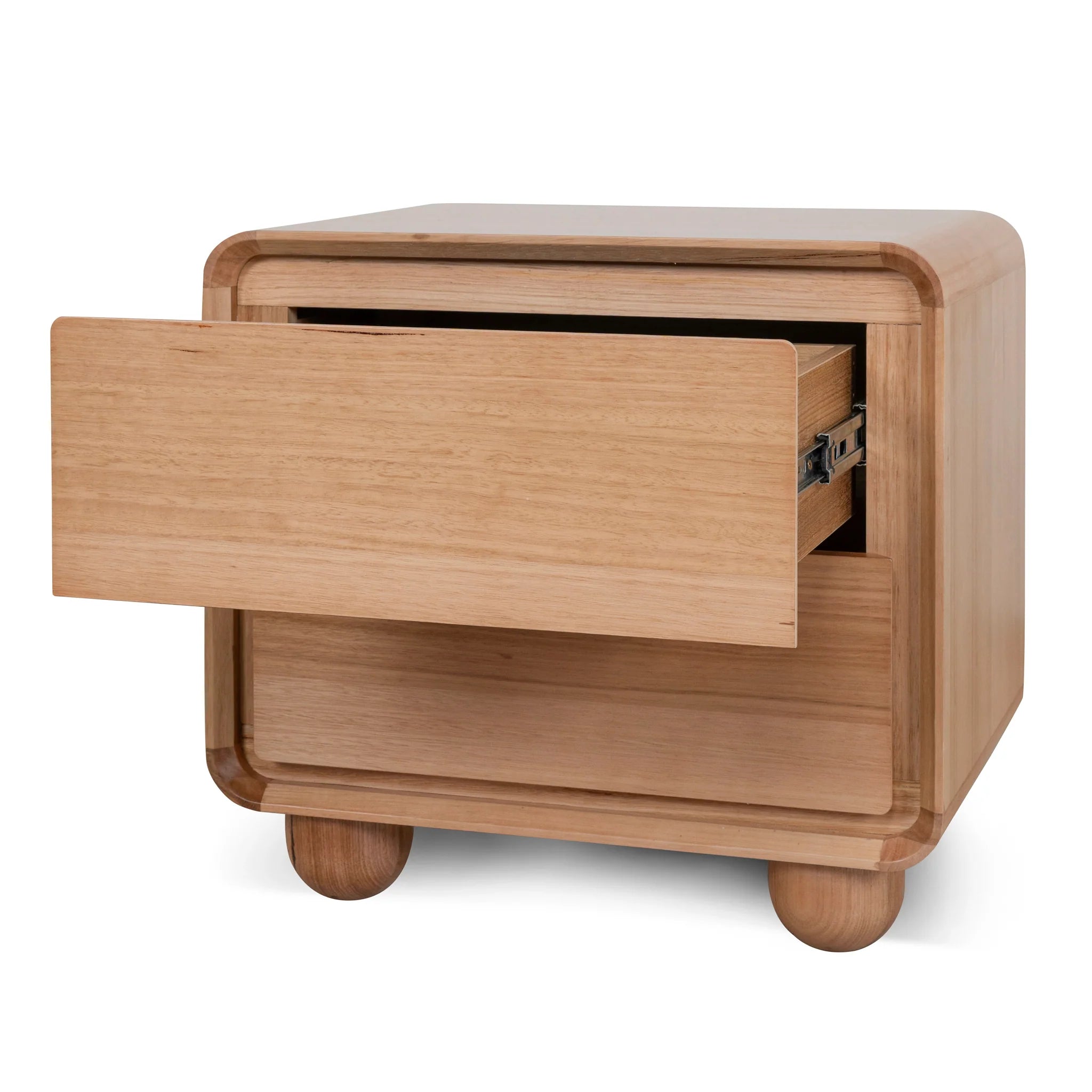 Showcasing Sadema 56cm Bedside Table - Messmate ST10283-AW Bedside Table by Calibre Furniturs