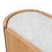 60cm Bedside Table - Natural Oak with Marble Top - image 10