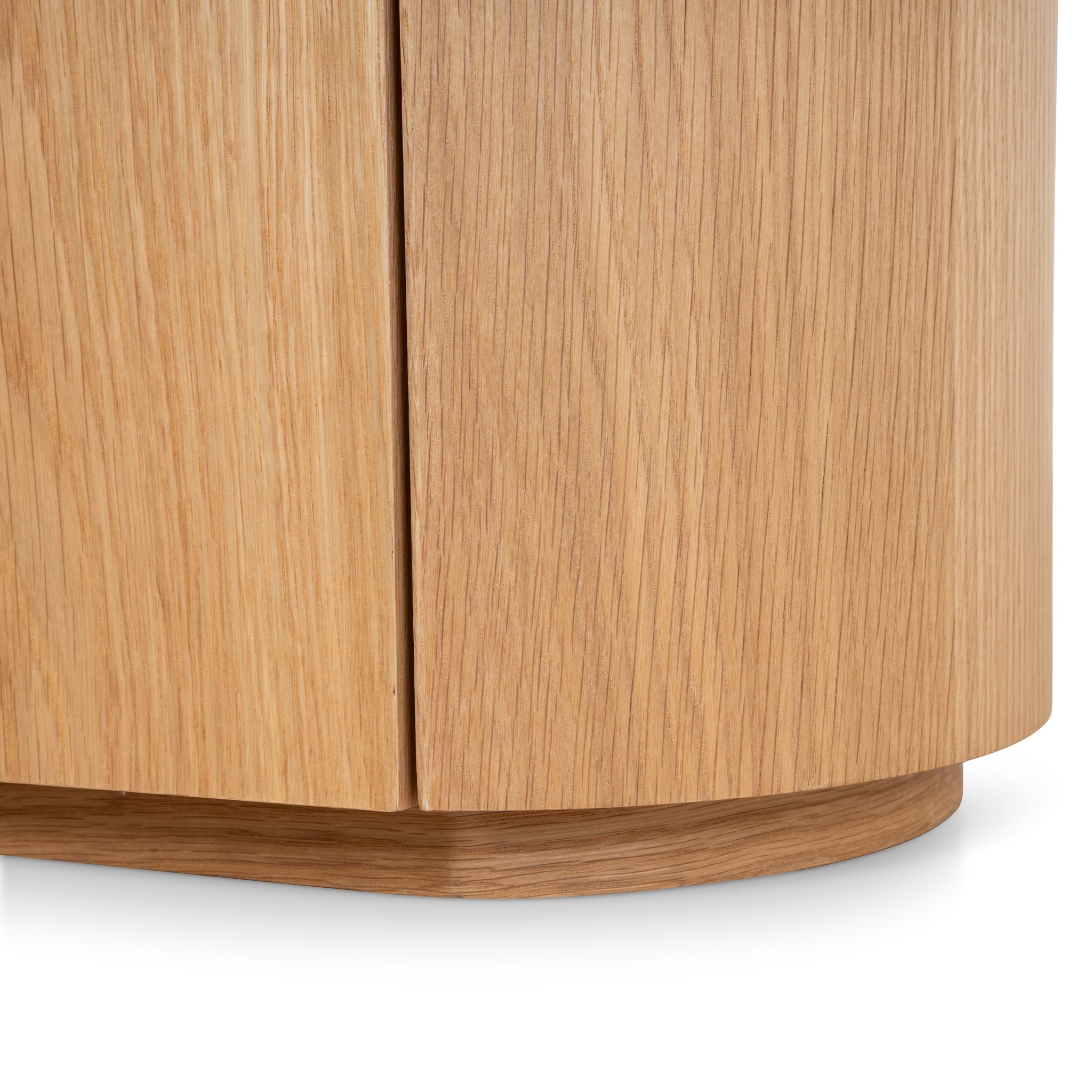 60cm Bedside Table - Natural Oak with Marble Top - image 9