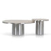 Nested Porcelain Coffee Table - Stainless Steel - image 2