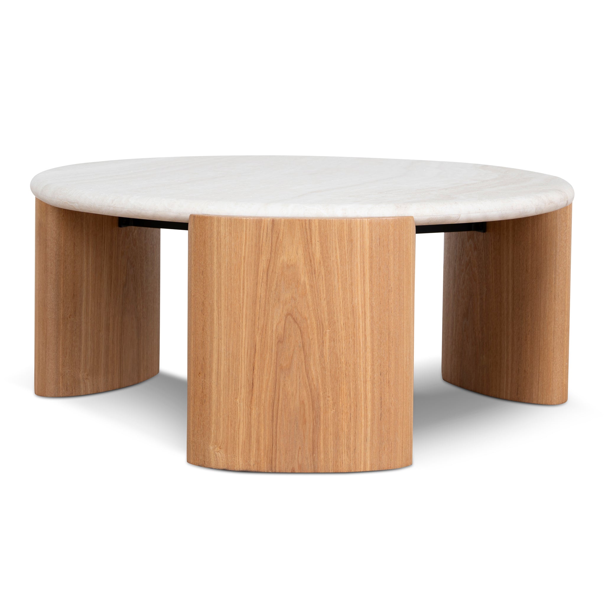 Nested Travertine Coffee Table - Natural - image 6