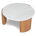 Nested Carrara Marble Coffee Table - Natural - image 7