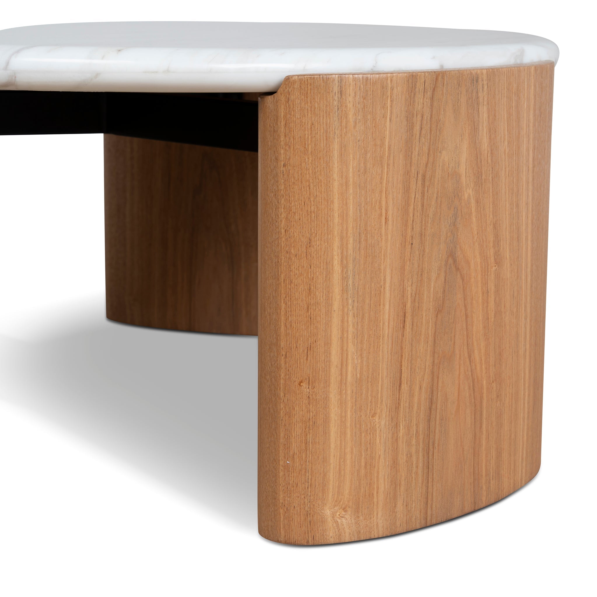Nested Carrara Marble Coffee Table - Natural - image 8