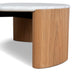 Nested Carrara Marble Coffee Table - Natural - image 8