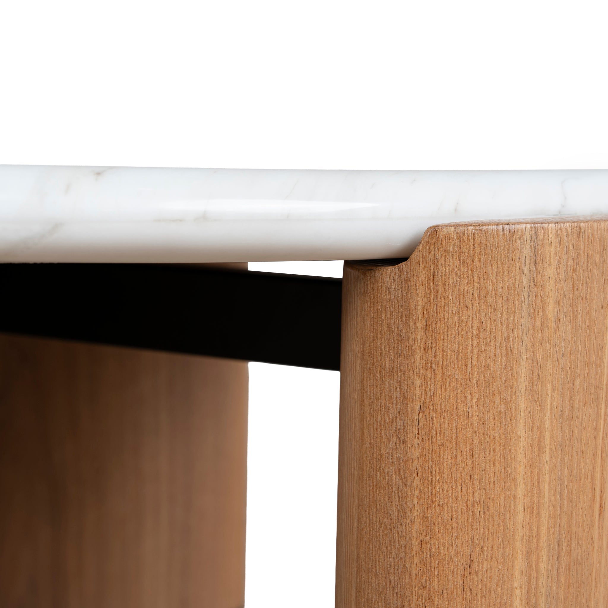 Nested Carrara Marble Coffee Table - Natural - image 9