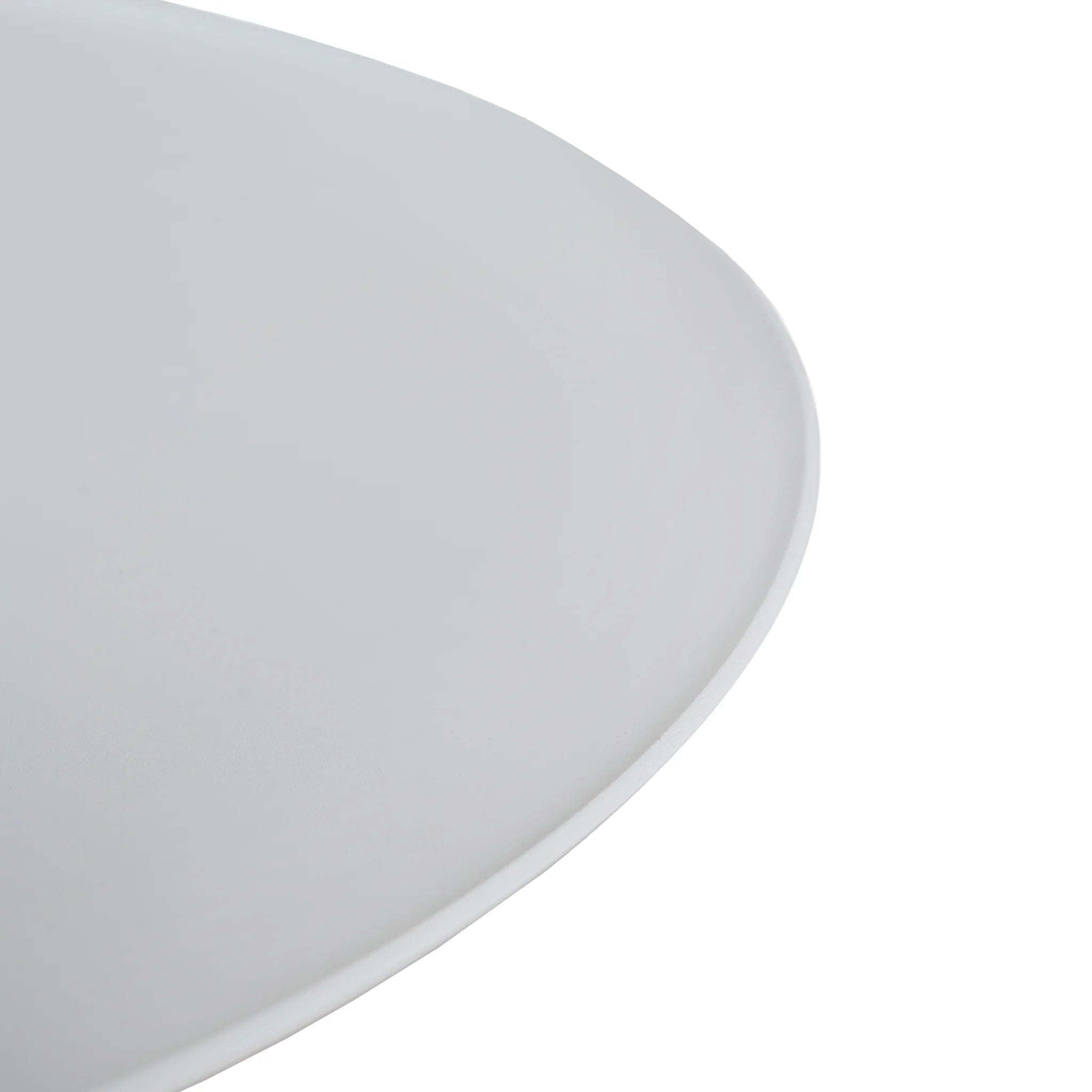Tasena 45cm Matte White Side Table - Travertine