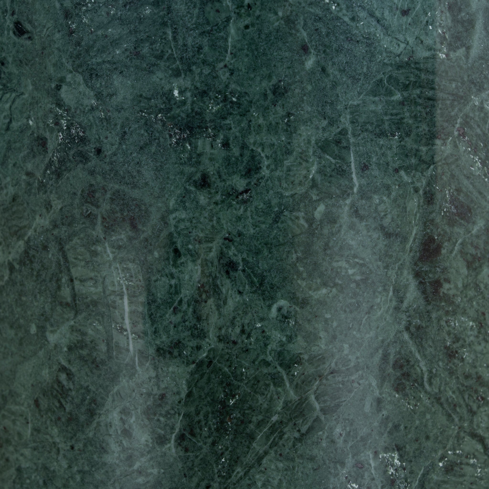 CST10320-NY 45cm Brushed Gold Side Table - Green Crystal