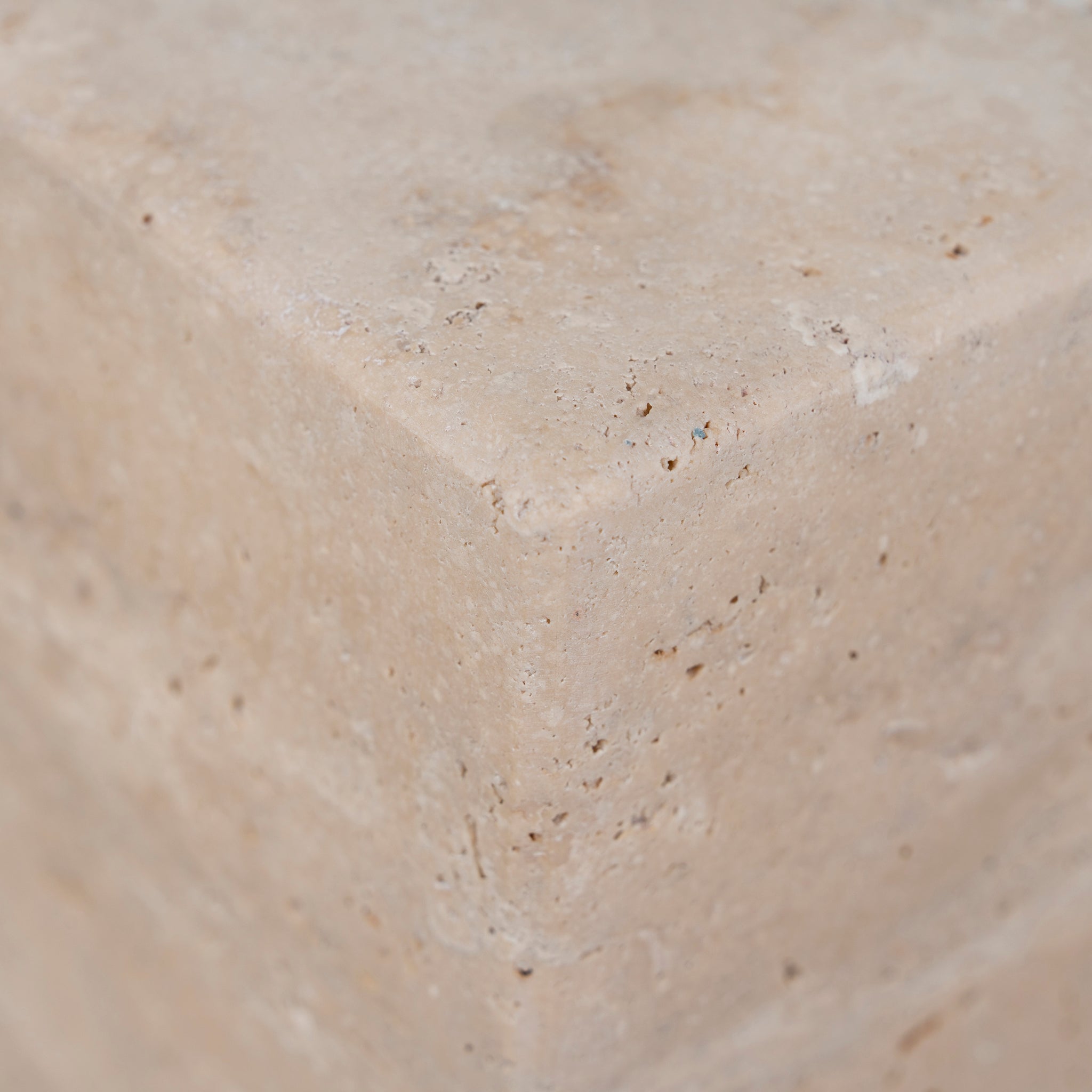 CST10322-NY 40cm Matte White Side Table - Natural