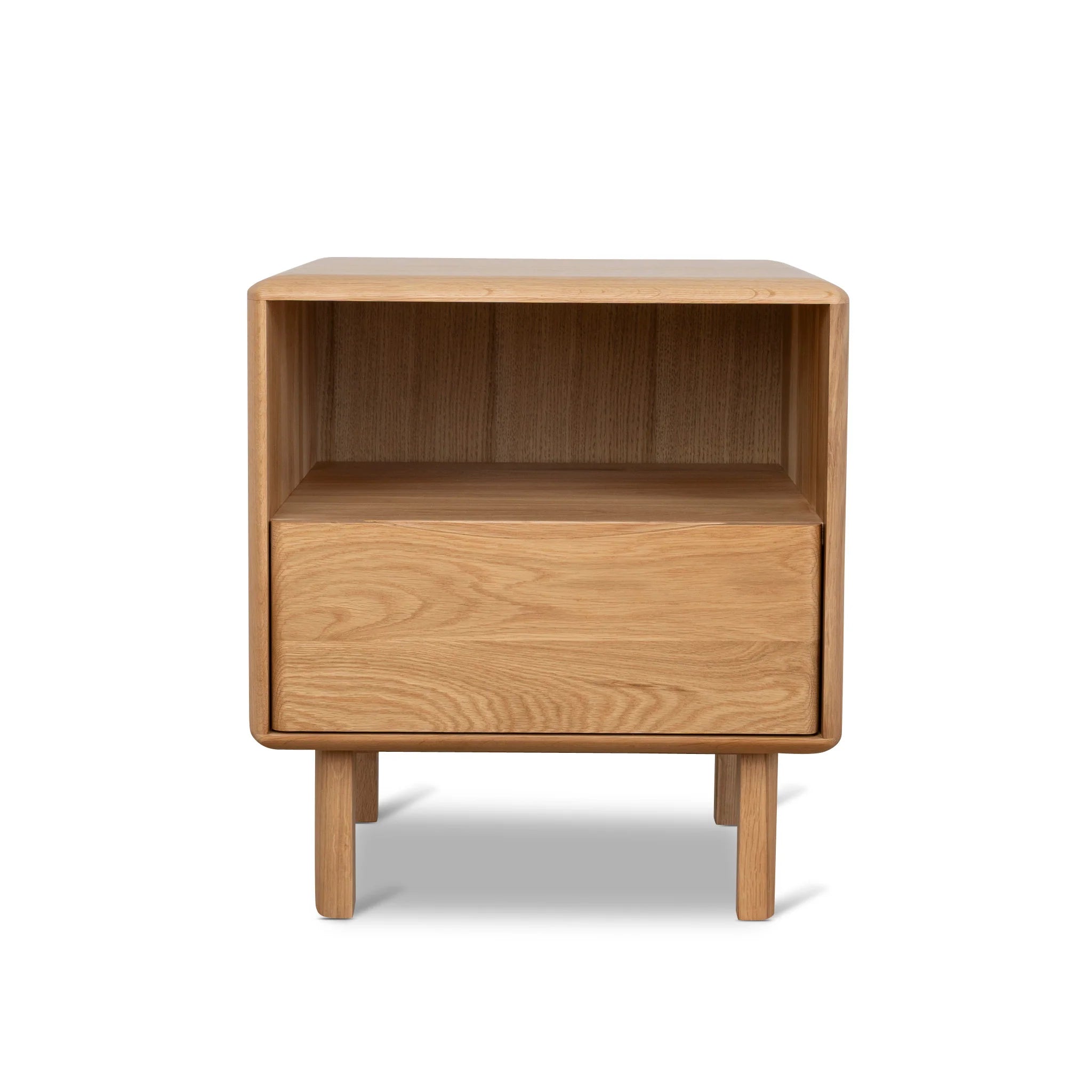Showcasing Pinovera 50cm Bedside Table - Natural ST10358-OW Bedside Table by Calibre Furniturs