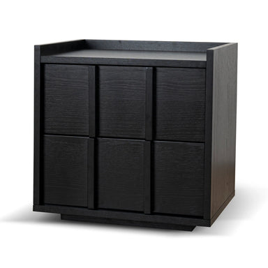 Showcasing Telaro 50cm Bedside Table - Black ST10380-KD Bedside Table by Calibre Furniturs