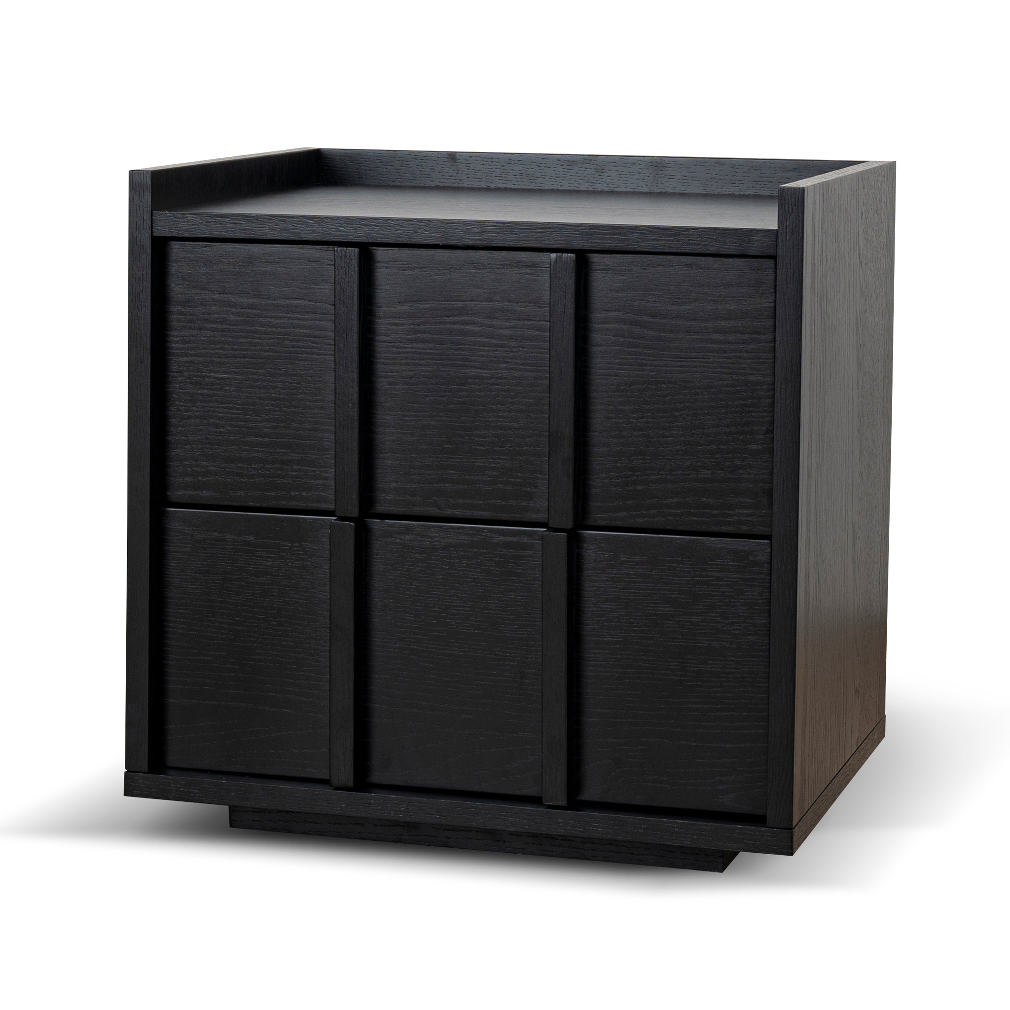 CST10380-KD 50cm Bedside Table - Black