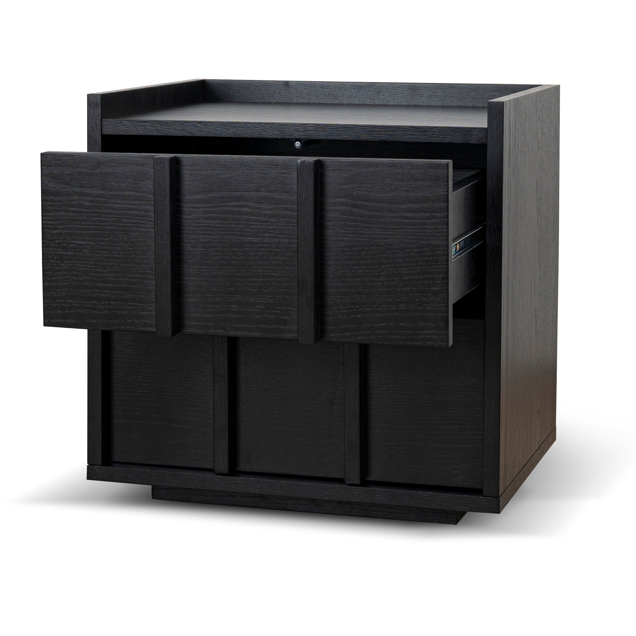 CST10380-KD 50cm Bedside Table - Black