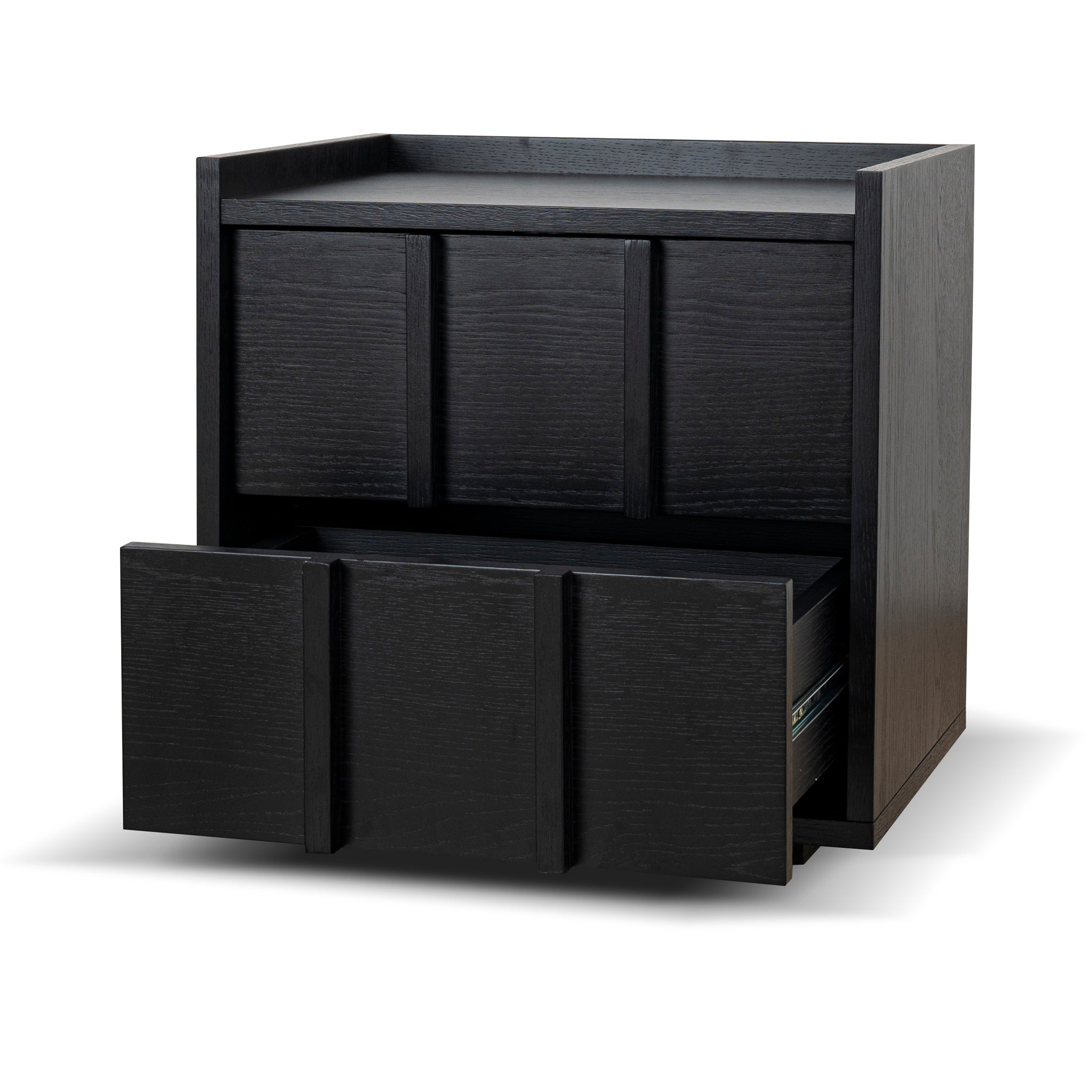 CST10380-KD 50cm Bedside Table - Black