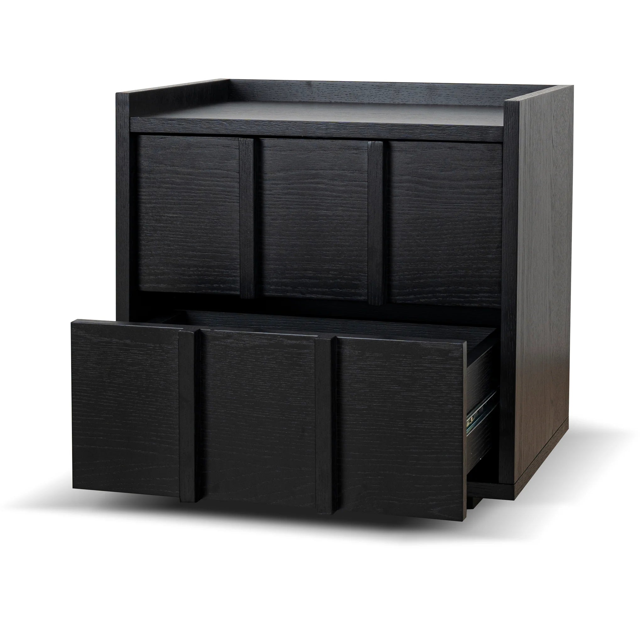 Telaro 50cm Bedside Table - Black