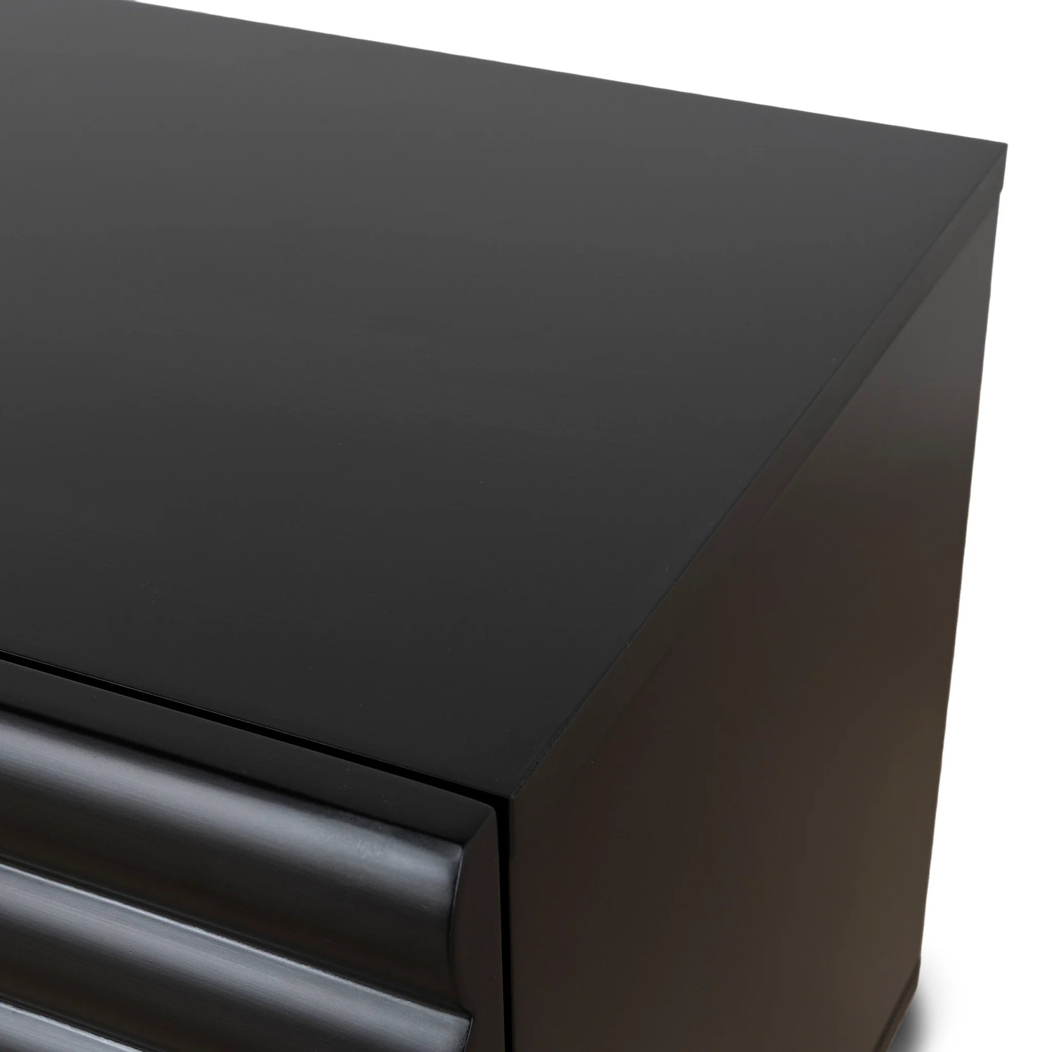 Sikosora 48cm Bedside Table - Matte Black